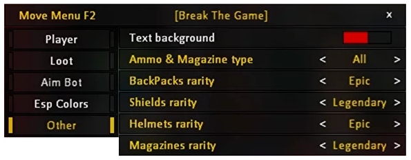BTG cheat for Apex Legends - additional features screenshot